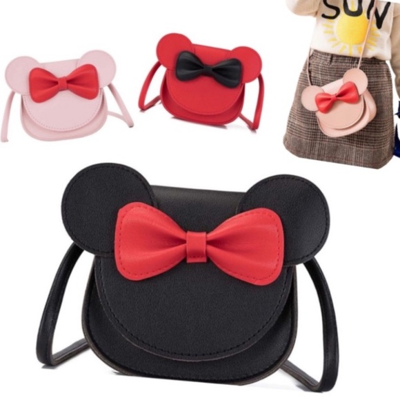 Vegan Leather Mini Mickey Ears Crossbody Bags - Picture 3 of 4